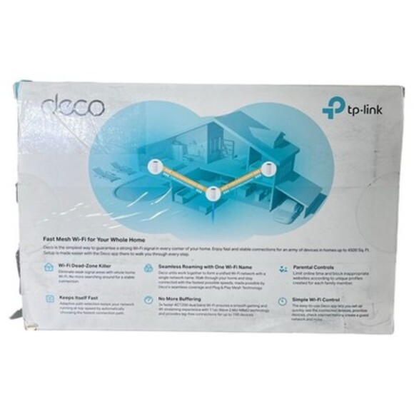 TP-Link Deco M4 AC1200 Whole Home Mesh Wi-Fi System (3-Pack) - White - Picture 3 of 9